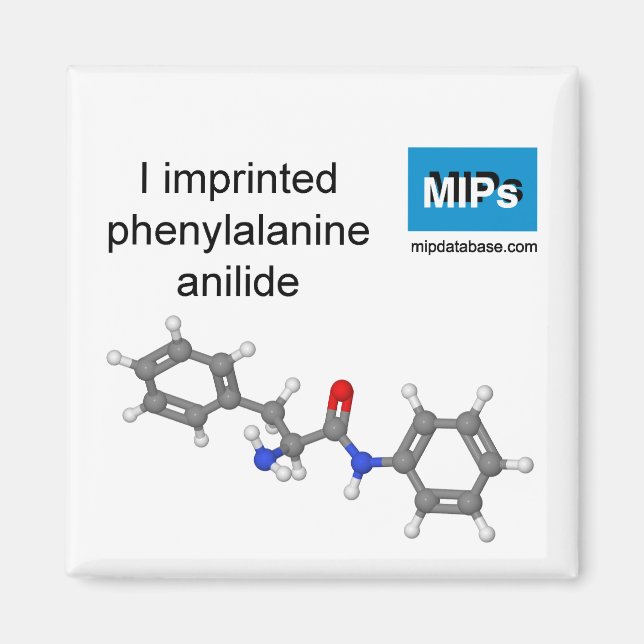 I imprinted phenylalanine anilide magnet (Front)