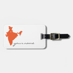 I ♥ India_luggage tag