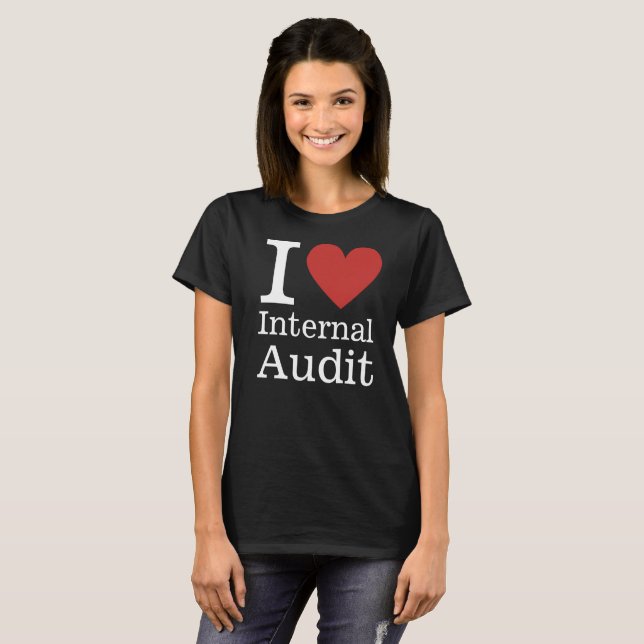I ❤️ Internal Audit for Employees CUSTOM Women's T-Shirt (Front Full)