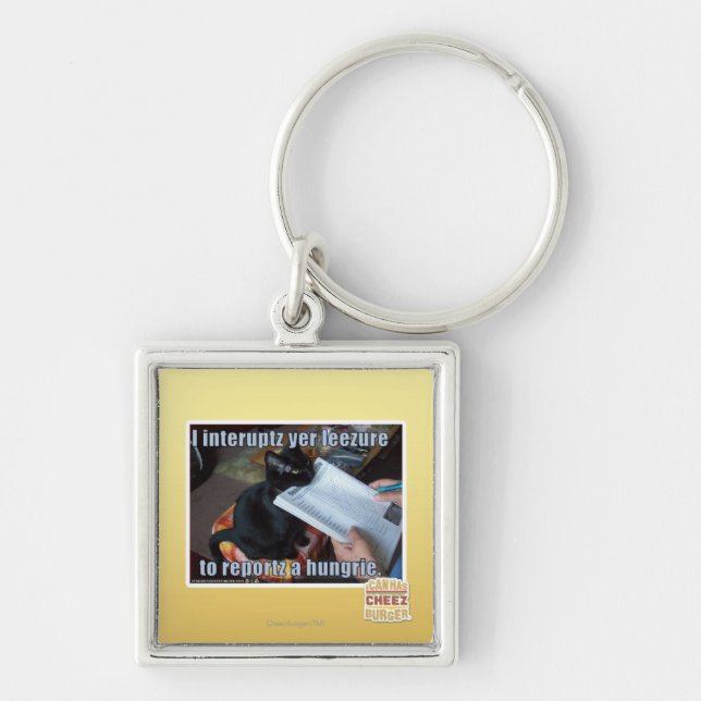 I interupt yer Leezure Key Ring (Front)