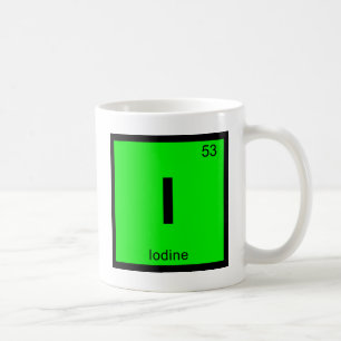 I - Iodine Chemistry Periodic Table Symbol Coffee Mug