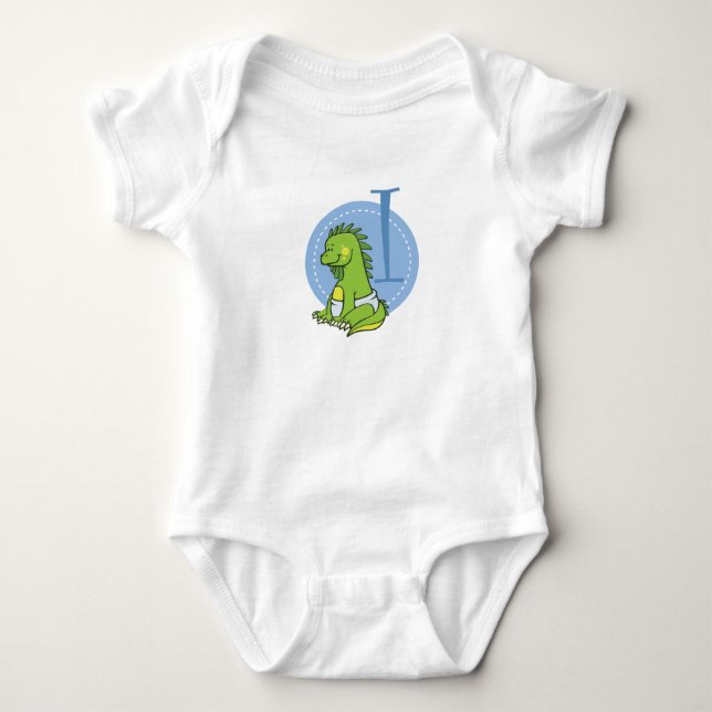 I is for Iguana Baby Bodysuit (Front)