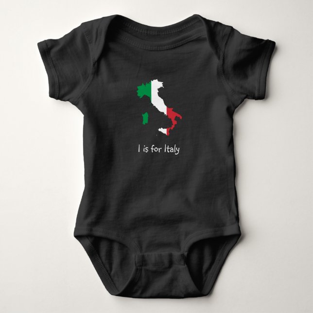 I is for Italy Baby Bodysuit (Front)
