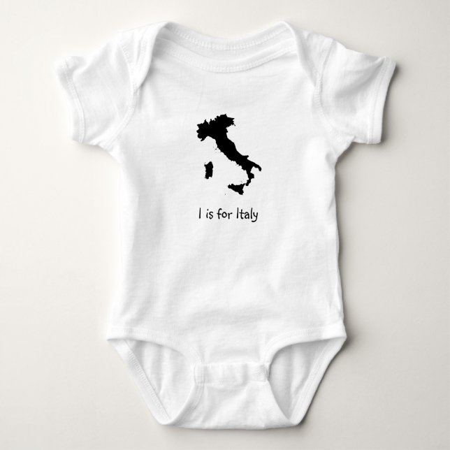I is for Italy Baby Bodysuit (Front)