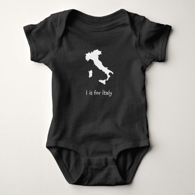 I is for Italy Baby Bodysuit (Front)