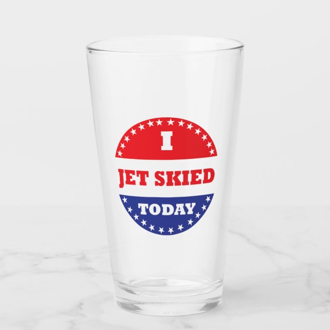 I Jet Skied Today Glass (Front)
