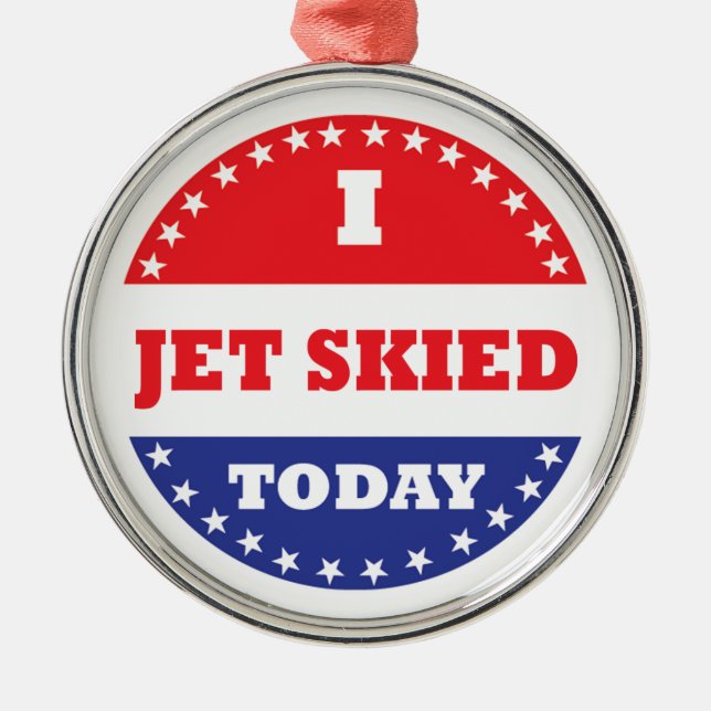 I Jet Skied Today Metal Tree Decoration (Front)
