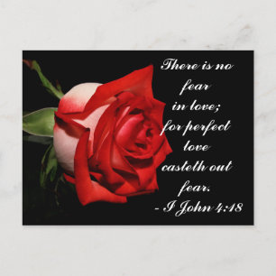 I John 4:18 Postcard