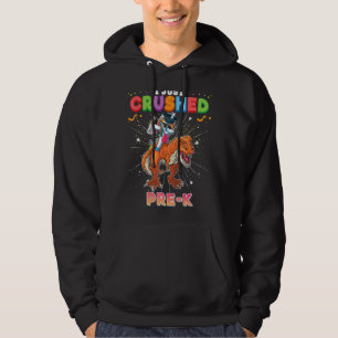 I Just Crushed Pre K Dabbing Unicorn Dinosaur Grad Hoodie