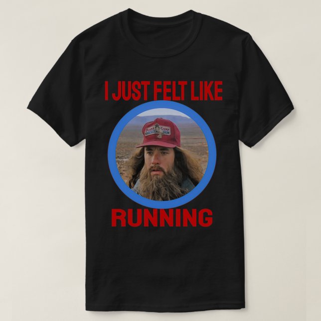 I just felt like running circle Classic TShirt (Design Front)