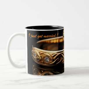 I just got married ! Two-Tone coffee mug