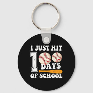 I Just Hit 100 Days Of School Bysebyll 100th Day B Key Ring