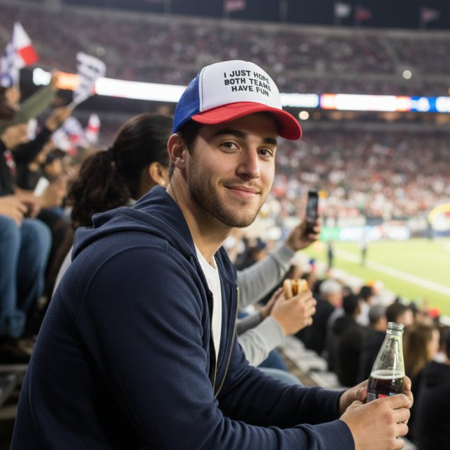 I JUST HOPE BOTH TEAMS HAVE FUN  TRUCKER HAT (Creator Uploaded)