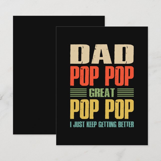  I Just Keep Getting Better Card (Front/Back)