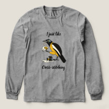 I just like cross-stitching