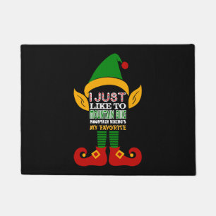 I Just Like Mountain Bike Mountain Biking Favourit Doormat