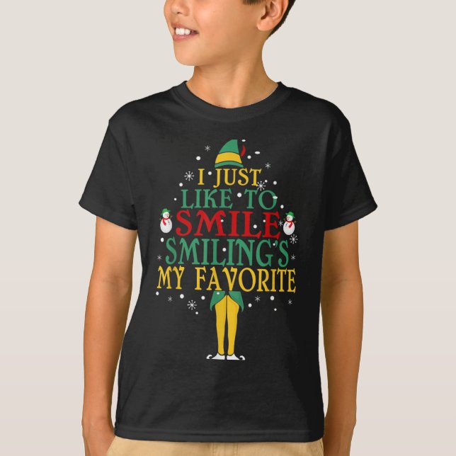 I Just Like To Smile Smiling's My Favourite Christ T-Shirt (Front)