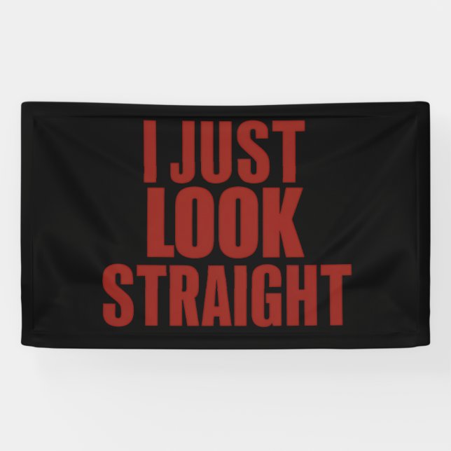 I Just Look Straight LGBT Gay Lesbian Pride Month  Banner (Horizontal)