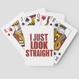 I Just Look Straight LGBT Gay Lesbian Pride Month  Playing Cards