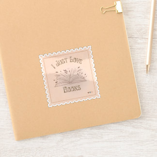 I Just Love Books stamp style beautiful