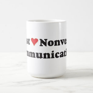 I just love nonverbal communication! coffee mug