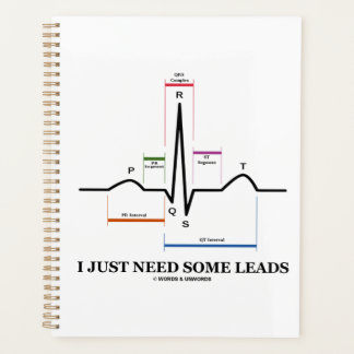 I Just Need Some Leads ECG EKG Medical Humour Planner