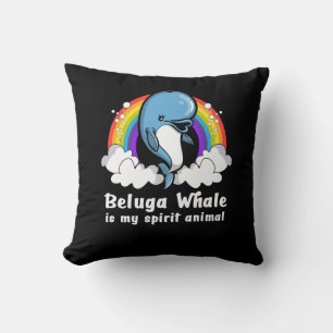 I Just Really Like Beluga Whales Ocean Animals Cushion