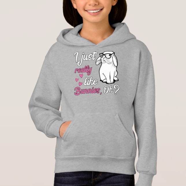 I Just Really Like Bunnies Cute Rabbit (Front)