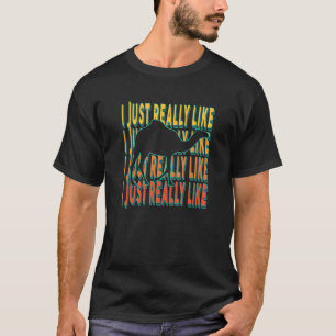 I Just Really Like Camels Quote Retro Humour Idea T-Shirt