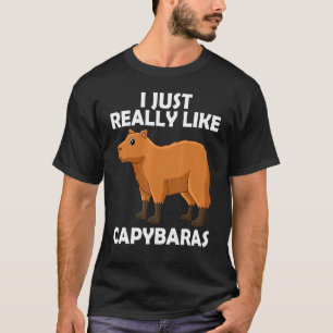 I Just Really Like Capybaras Cute Capybara Water P T-Shirt