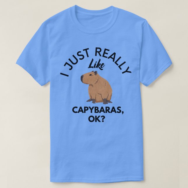 I Just Really Like Capybaras Ok T-Shirt (Design Front)