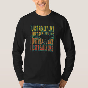 I Just Really Like Cheetahs Quote Retro Idea T-Shirt