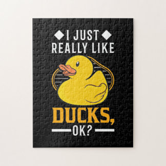 I Just Really Like Ducks Jigsaw Puzzle