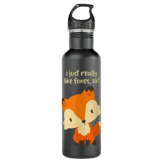 I Just Really Like Foxes OK - Cute Fox 710 Ml Water Bottle