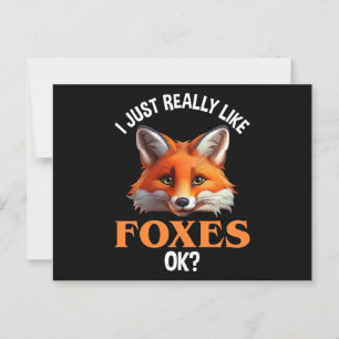 I Just Really Like Foxes OK? Postcard