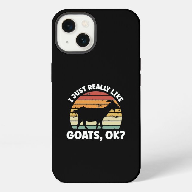 I just really like goats iPhone case (Back)