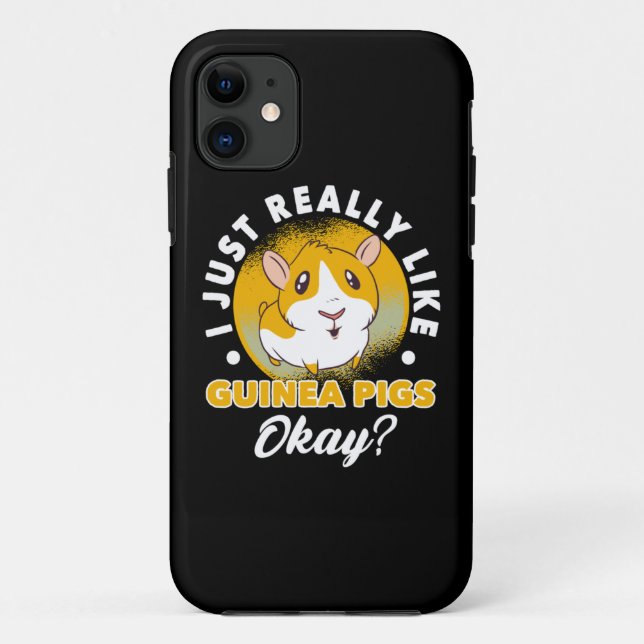 I Just Really Like Guinea Pigs Cavy Roddent Case-Mate iPhone Case (Back)