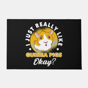 I Just Really Like Guinea Pigs Cavy Roddent Doormat