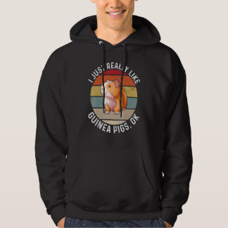 I Just Really Like Guinea Pigs Cute Pet Owner Hoodie