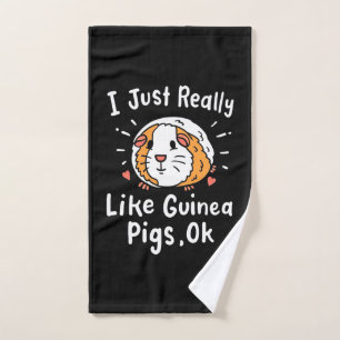 I Just Really Like Guinea Pigs Hand Towel