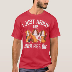 I Just Really Like Guinea Pigs Kids Girls Guinea P T-Shirt