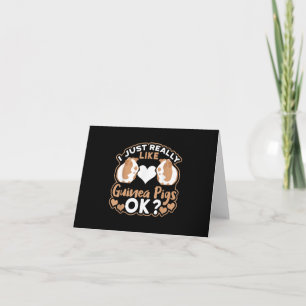 I Just Really Like Guinea Pigs OK ? Card