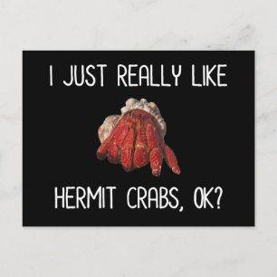 I Just Really Like Hermit Crabs, OK? Postcard
