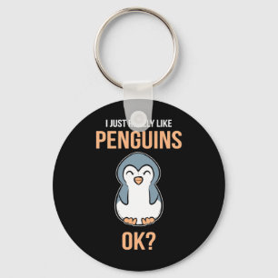 I Just Really Like Penguin Key Ring