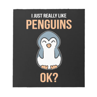 I Just Really Like Penguin Notepad