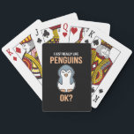 I Just Really Like Penguin Playing Cards<br><div class="desc">I Just Really Like Penguin</div>