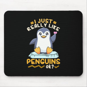 I Just Really Like Penguins Mouse Mat