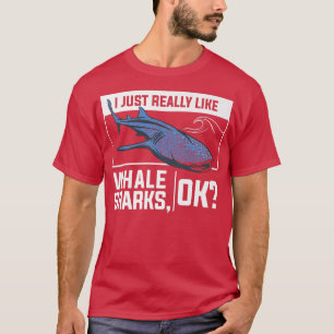 I Just Really Like Whale Sharks Ok Marine Biology T-Shirt