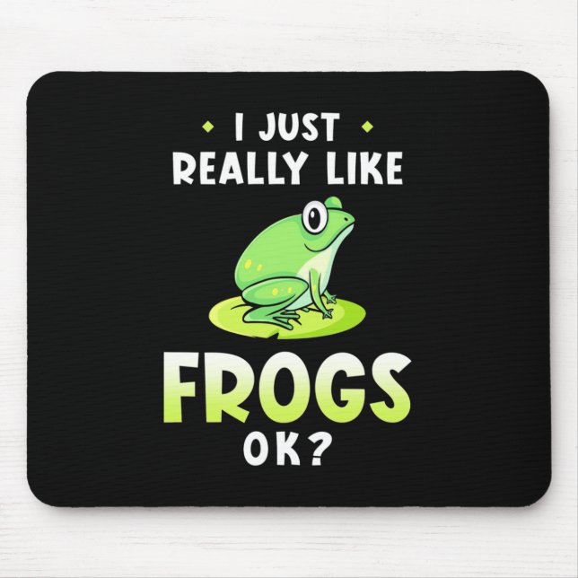I Just Really Likes Frogs Mouse Mat (Front)