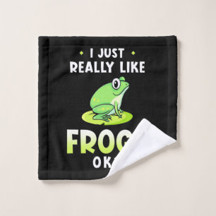 I Just Really Likes Frogs Wash Cloth